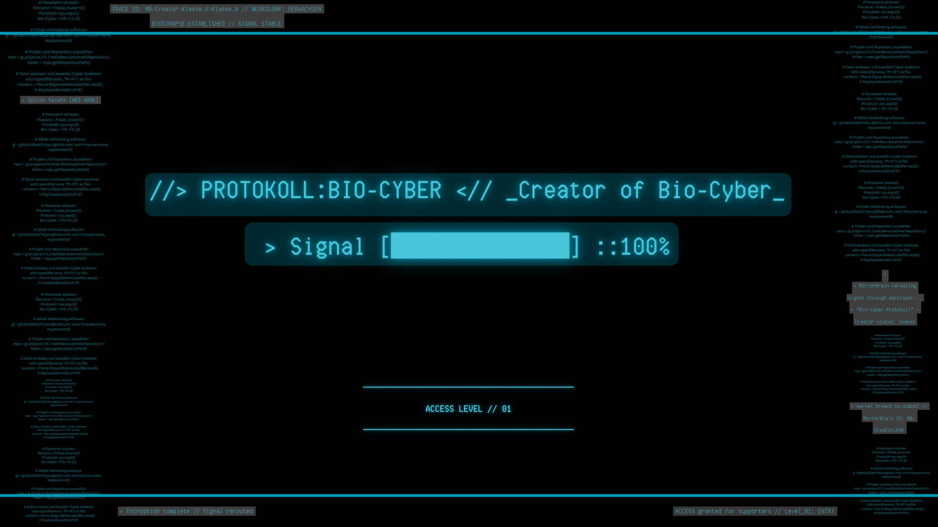 _Creator of Protokoll:Bio-Cyber